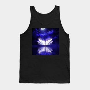 Wonderful butterflies flying over the sea Tank Top